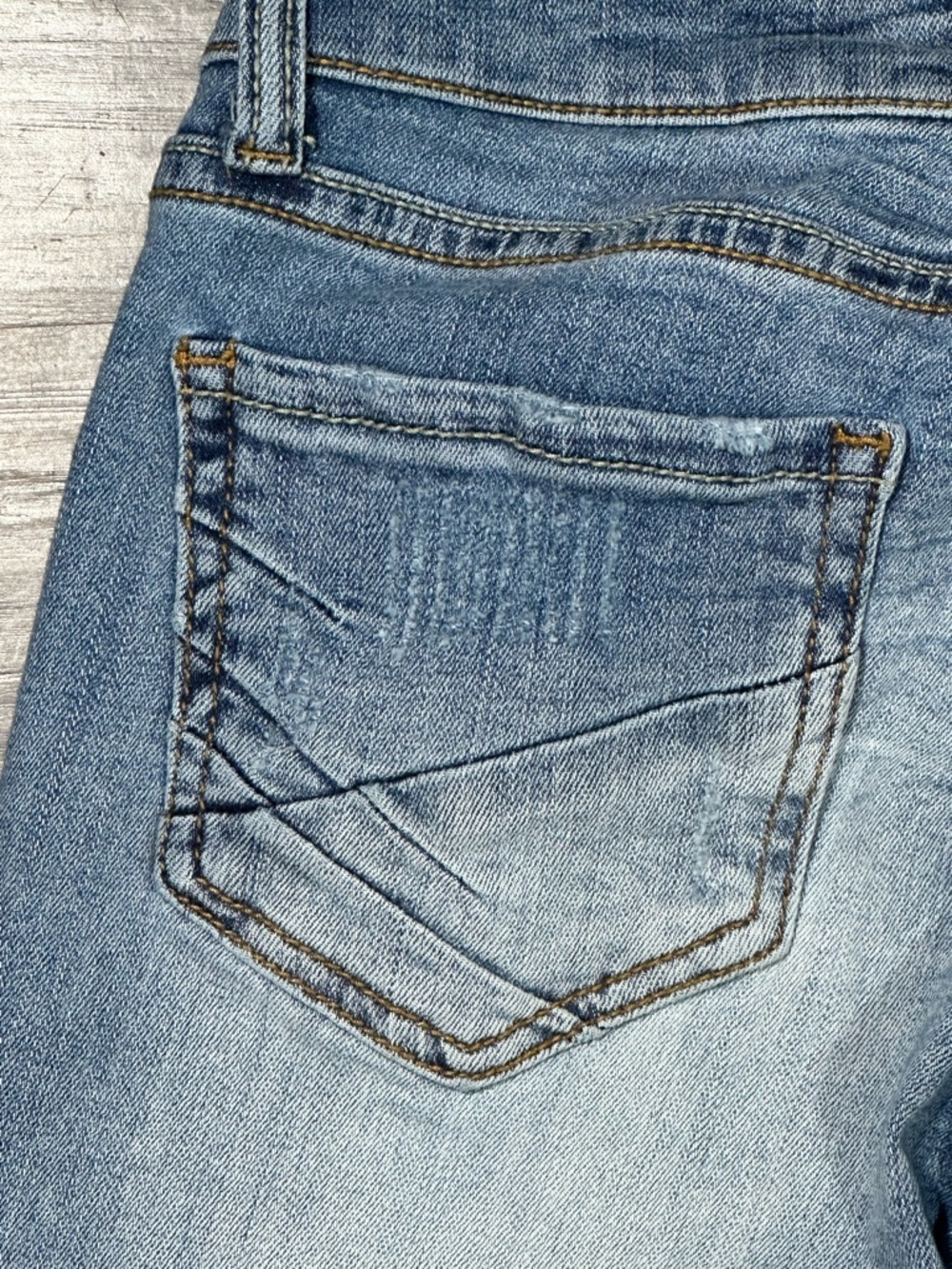 BKE Light Wash STELLA SKINNY Distressed Super Stretchy Ultra Low Rise Jeans 24 - Picture 11 of 14